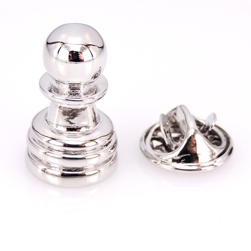Silver Pawn Pin
