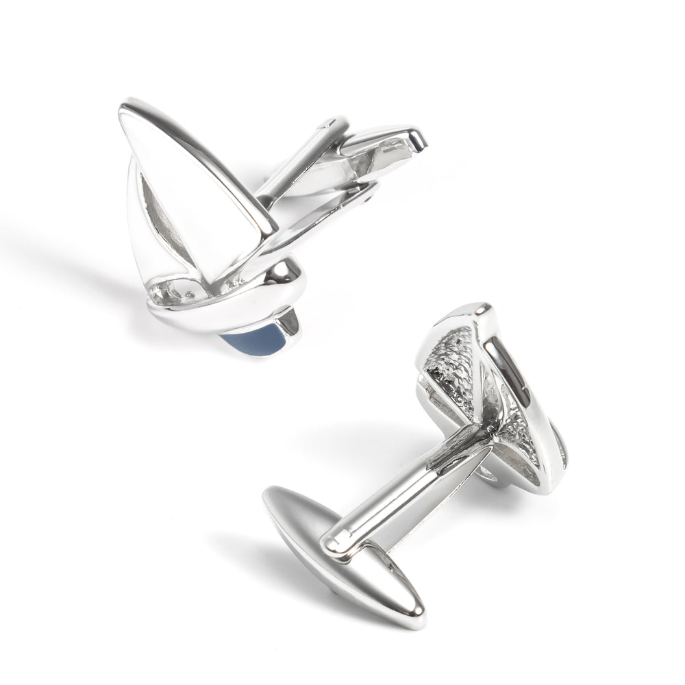 Yacht Silver Cufflinks