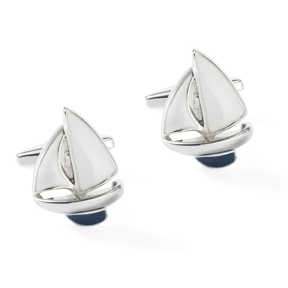 Yacht Silver Cufflinks