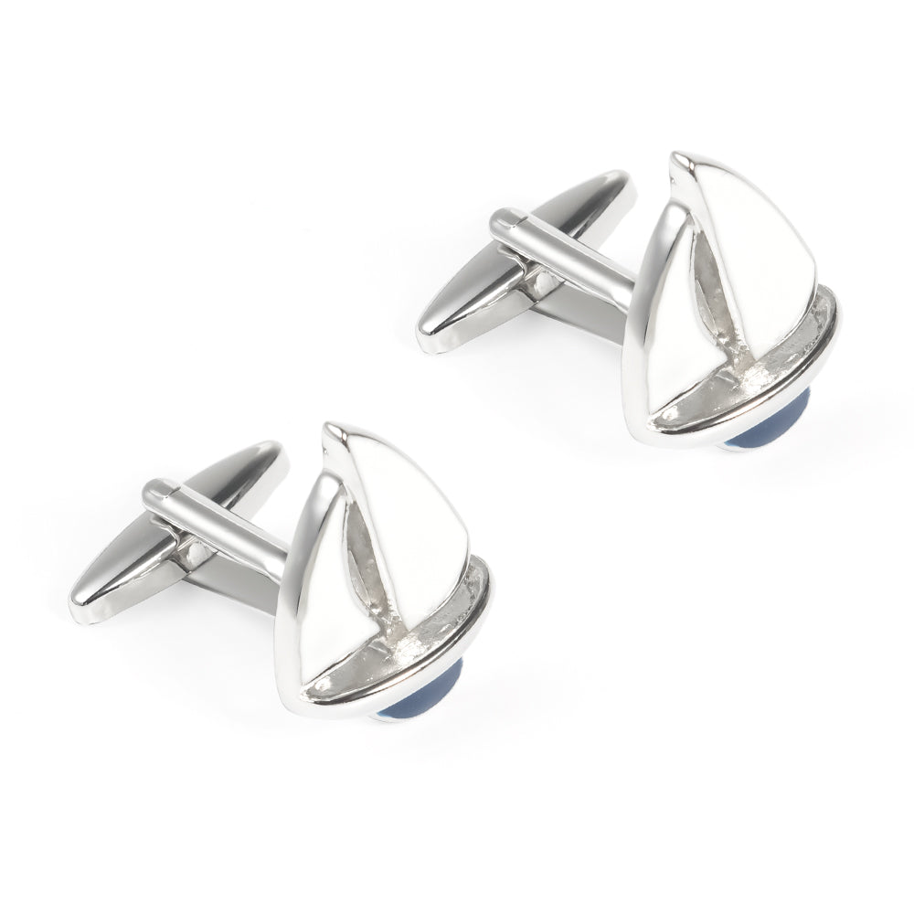 Yacht Silver Cufflinks
