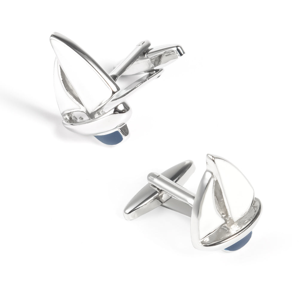 Yacht Silver Cufflinks
