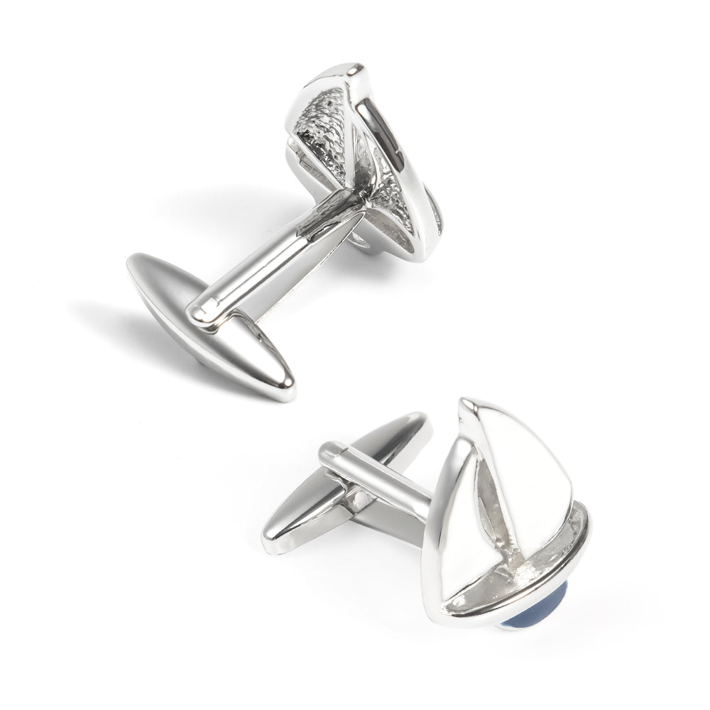 Yacht Silver Cufflinks