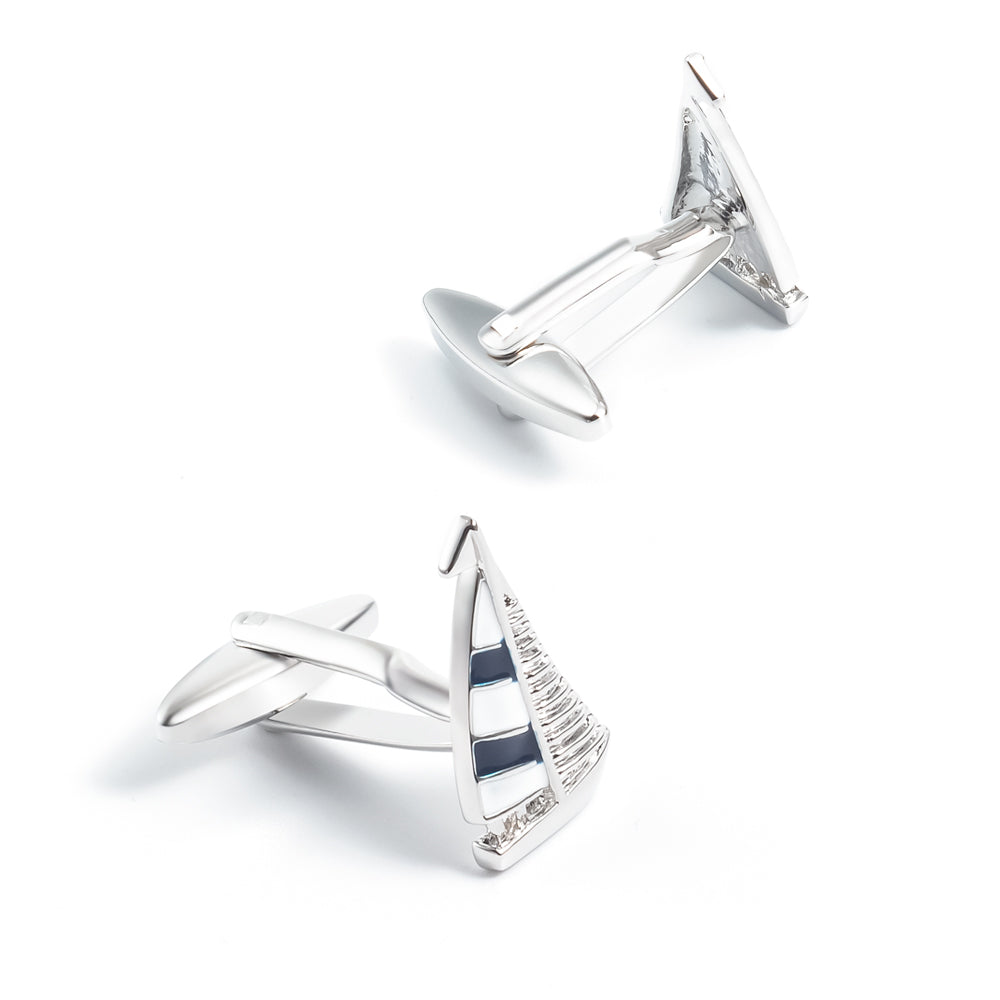 Yacht Silver Cufflinks