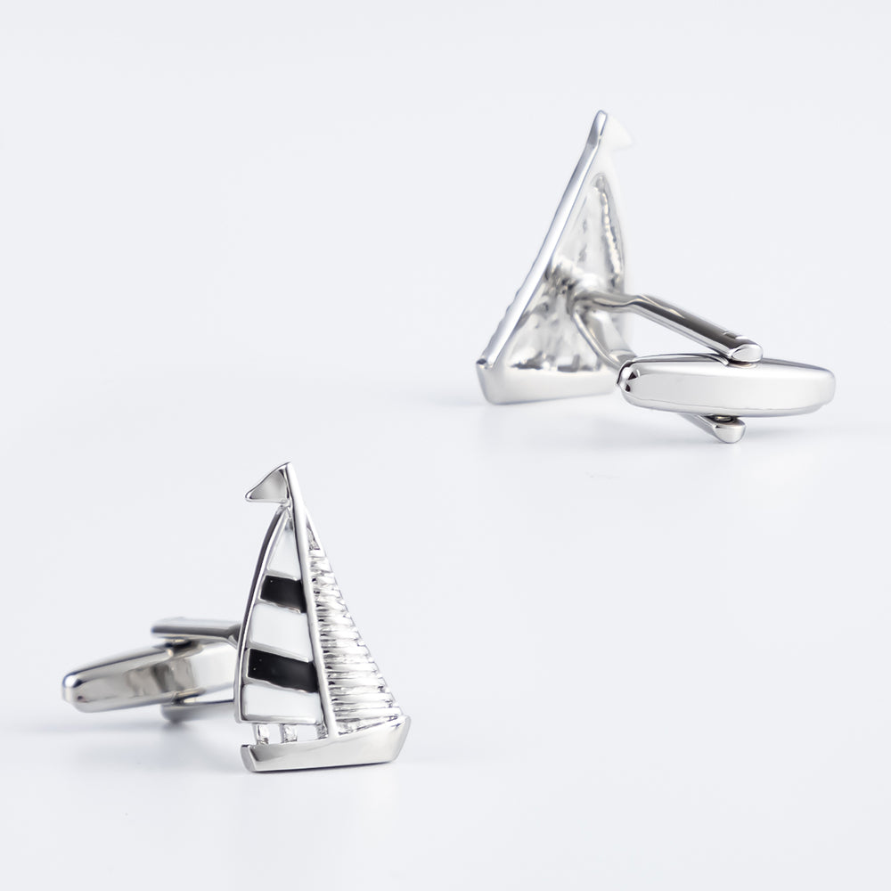 Yacht Silver Cufflinks