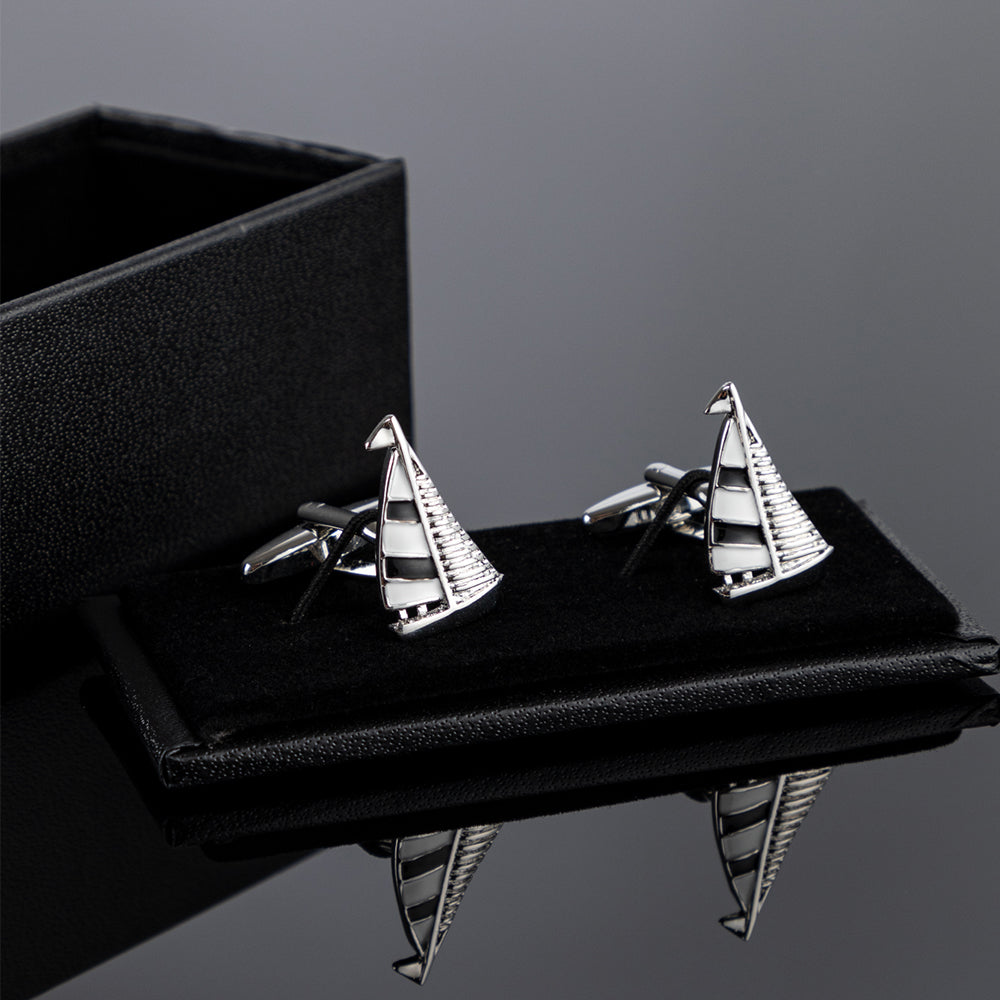 Yacht Silver Cufflinks