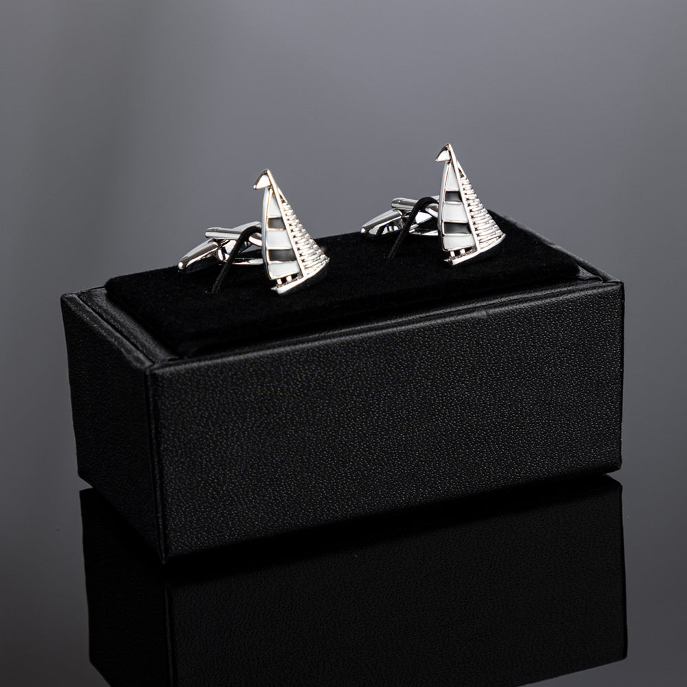 Yacht Silver Cufflinks