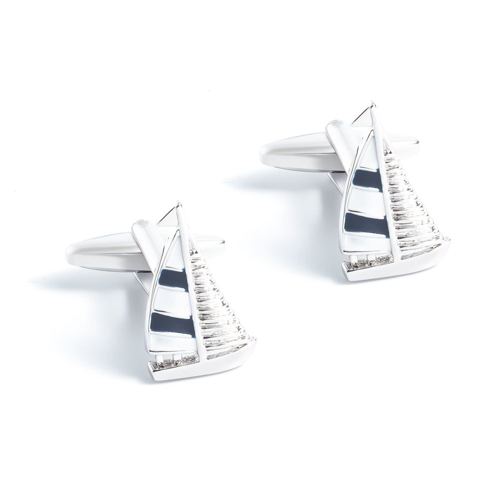 Yacht Silver Cufflinks