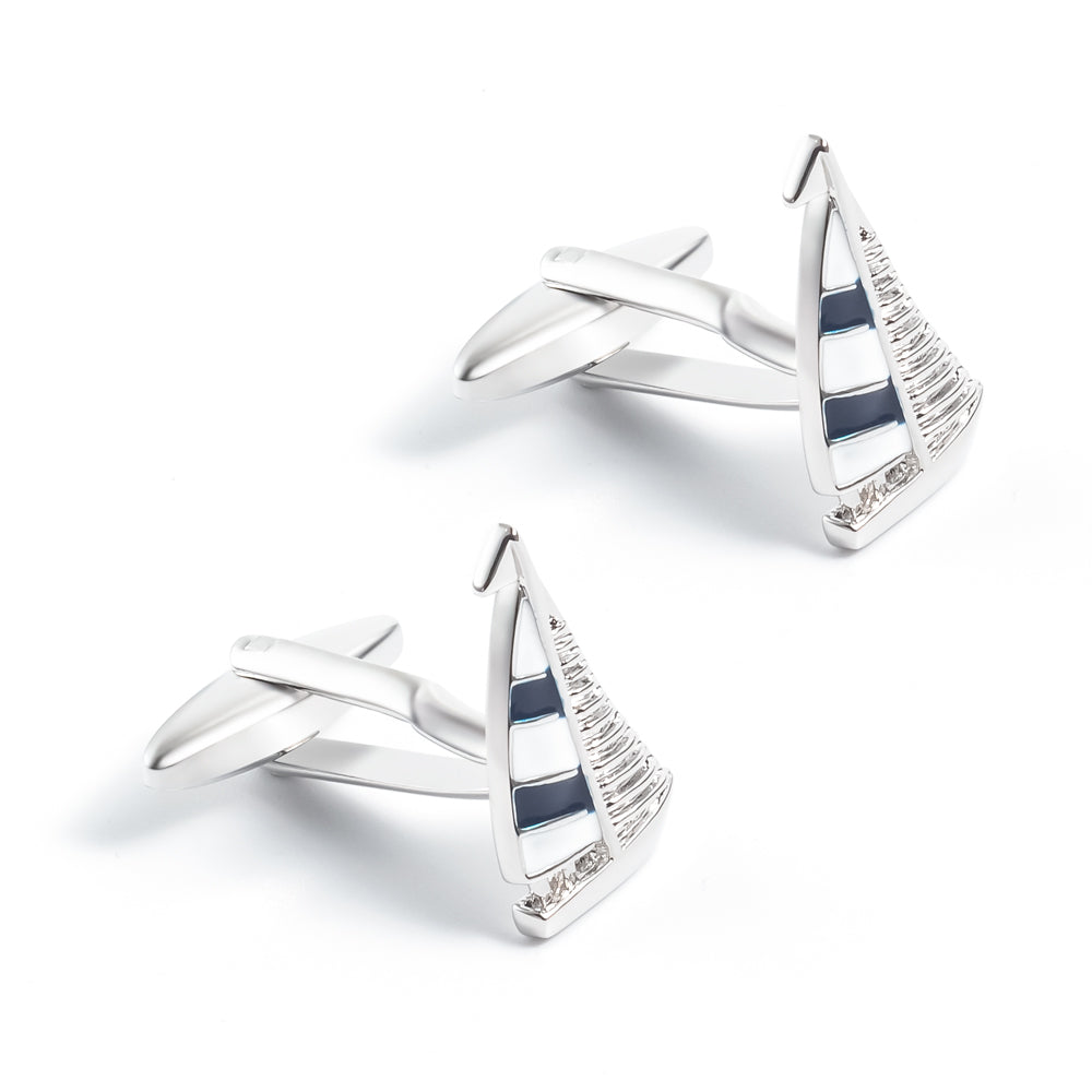 Yacht Silver Cufflinks