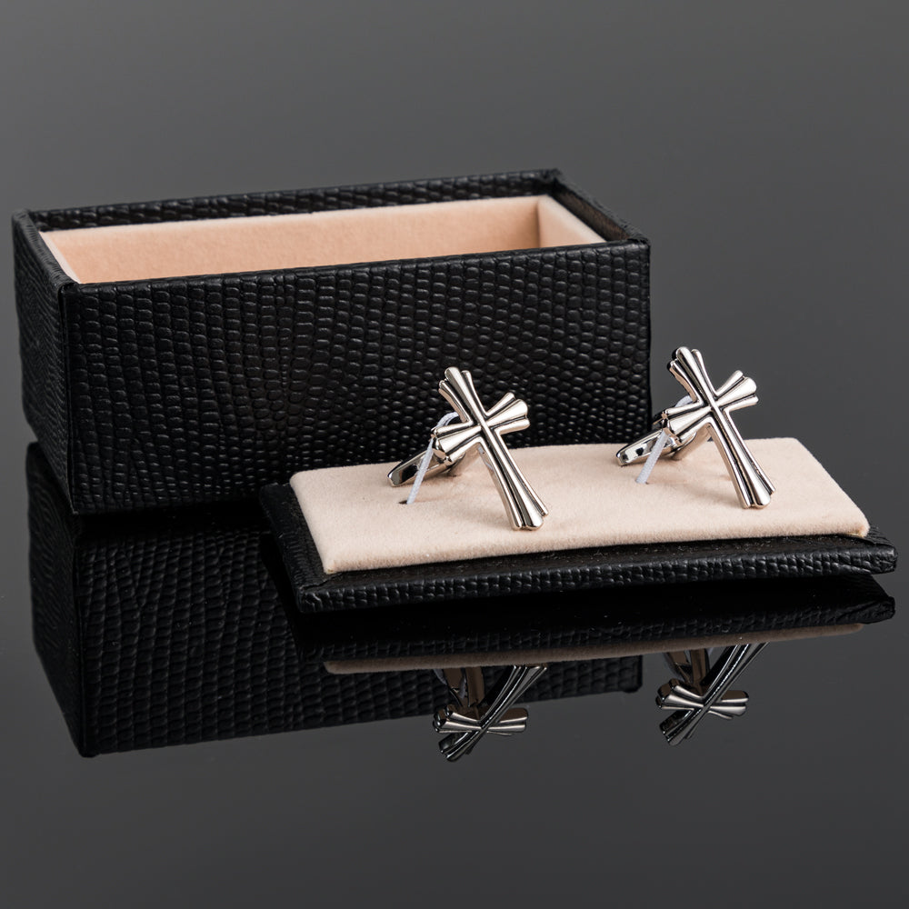 Silver Cross Cufflinks