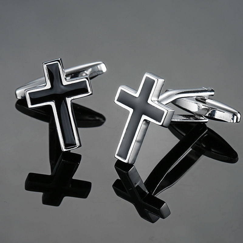Black Cross Cufflinks
