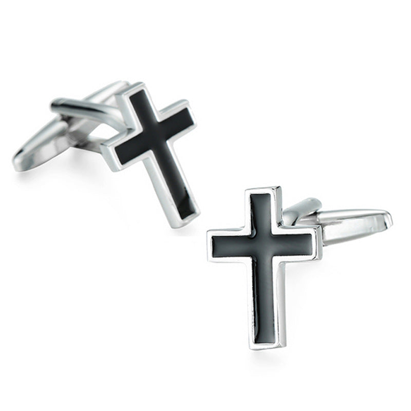 Black Cross Cufflinks