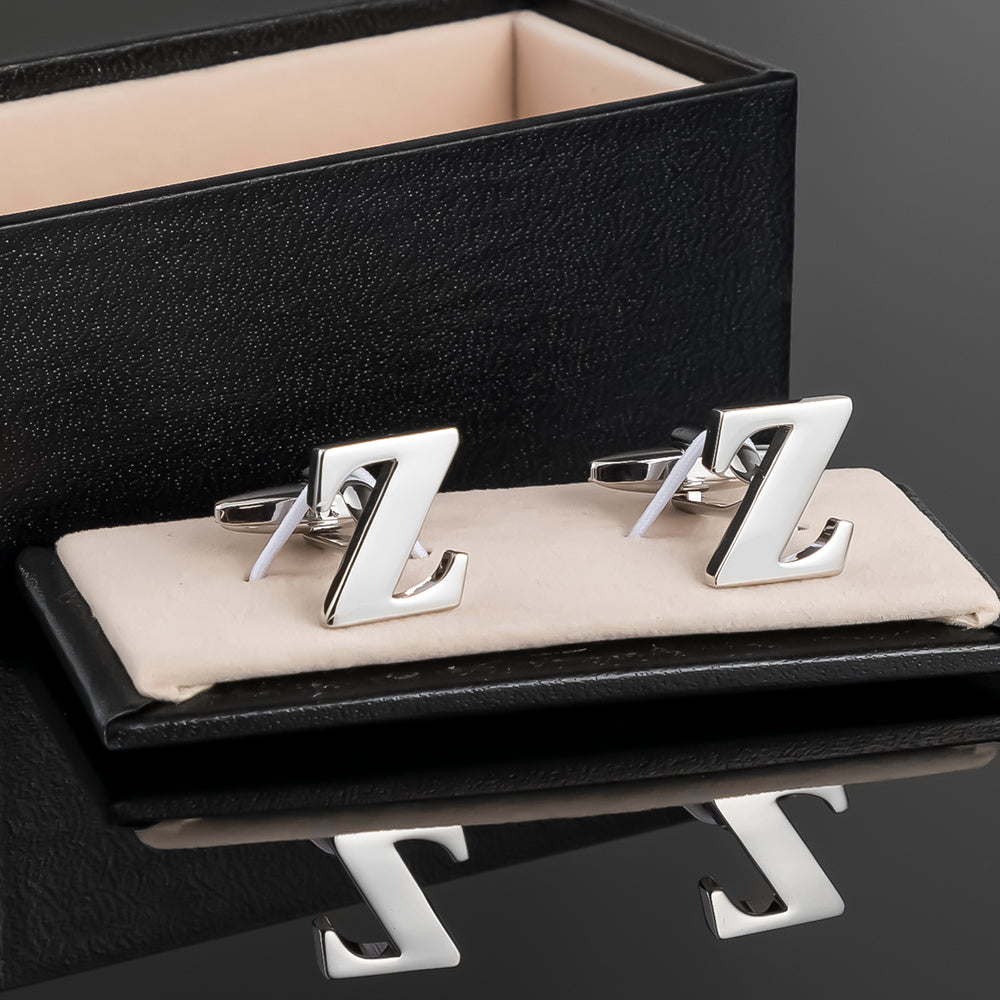 Silver Alphabet Letter Pair