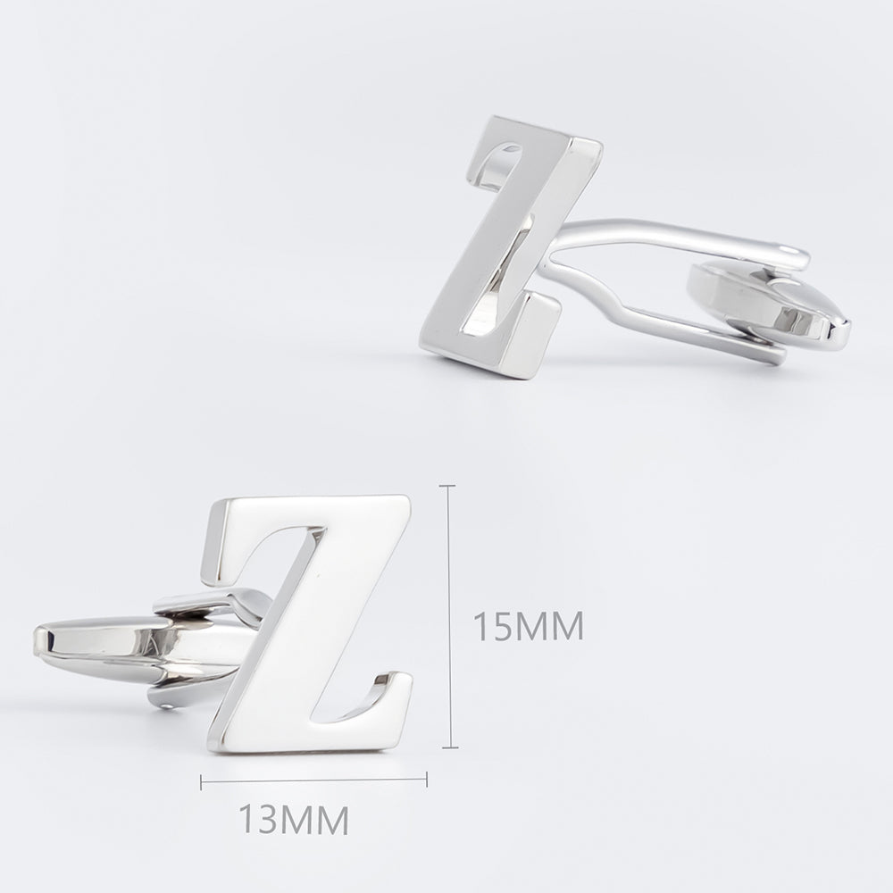 Silver Alphabet Letter Pair