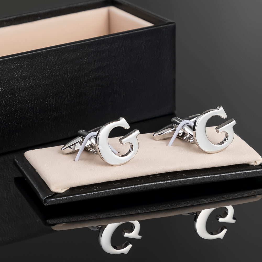 Silver Alphabet Letter Pair
