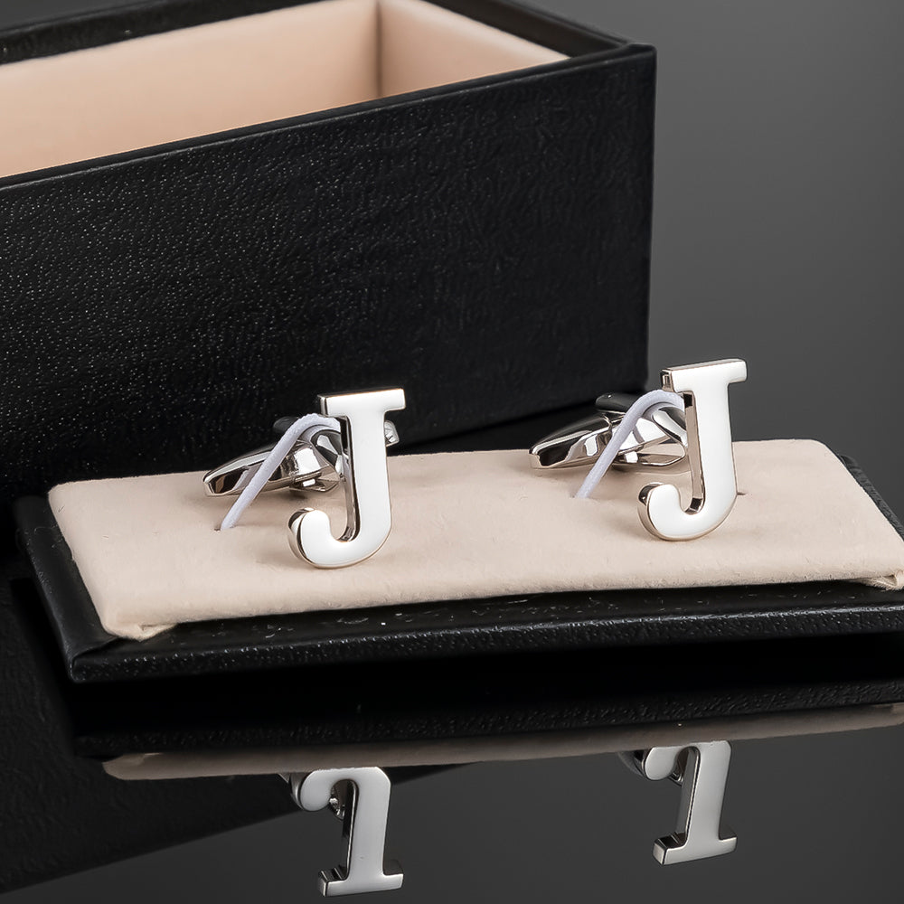 Silver Alphabet Letter Pair