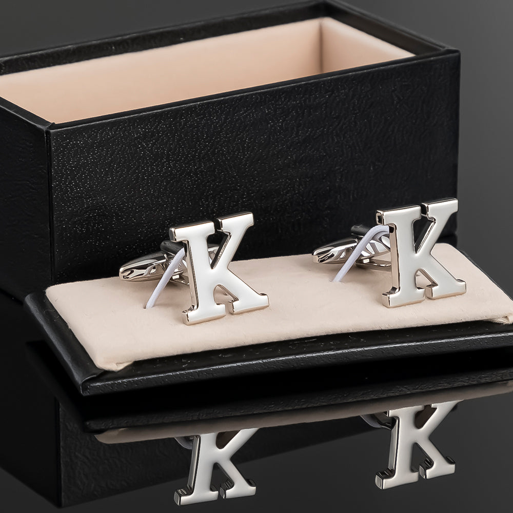 Silver Alphabet Letter Pair