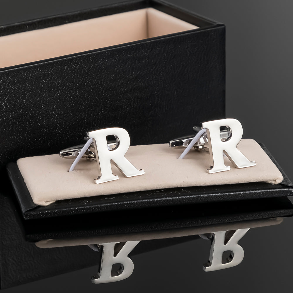 Silver Alphabet Letter Pair