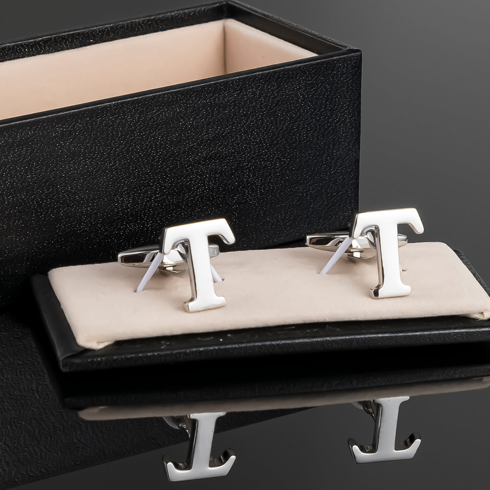 Silver Alphabet Letter Pair