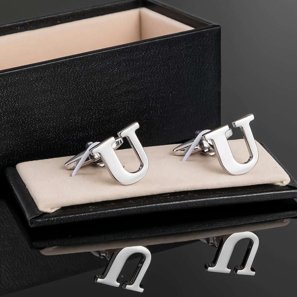 Silver Alphabet Letter Pair