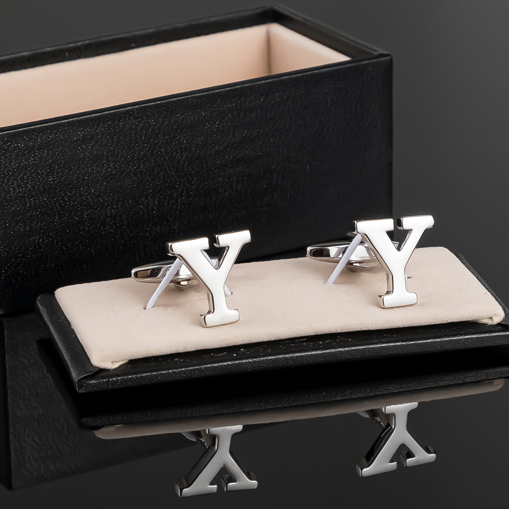 Silver Alphabet Letter Pair