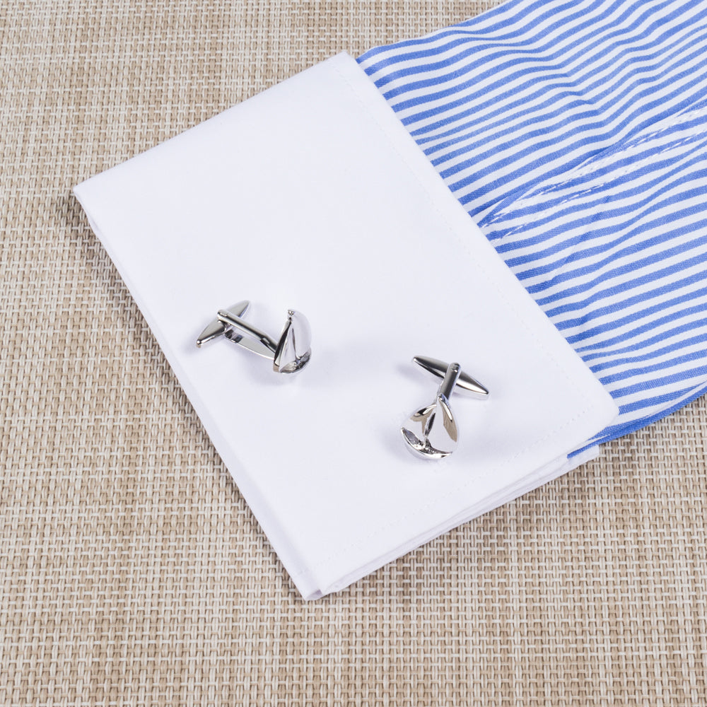 Yacht Silver Cufflinks