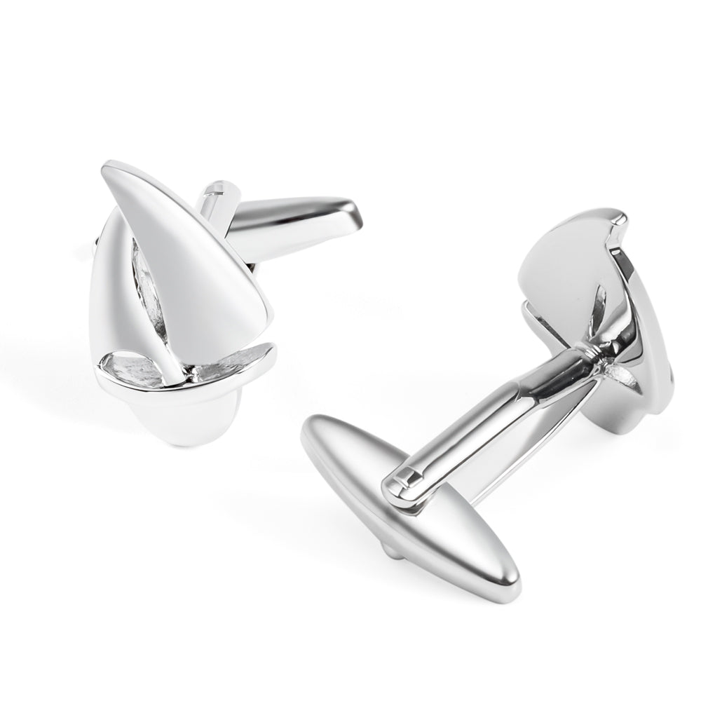 Yacht Silver Cufflinks