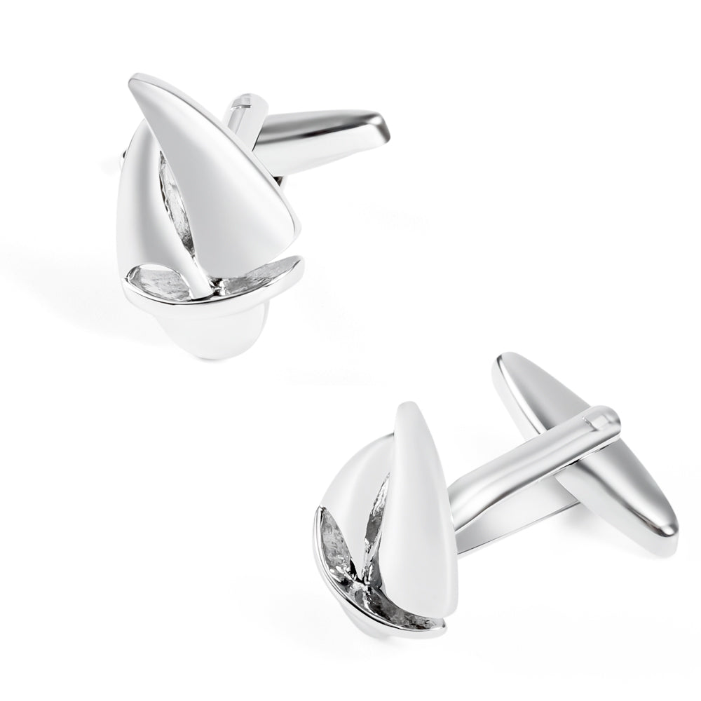 Yacht Silver Cufflinks