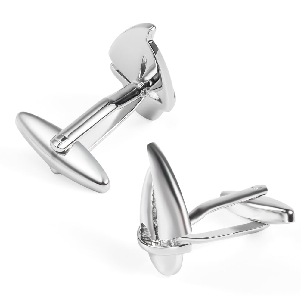 Yacht Silver Cufflinks