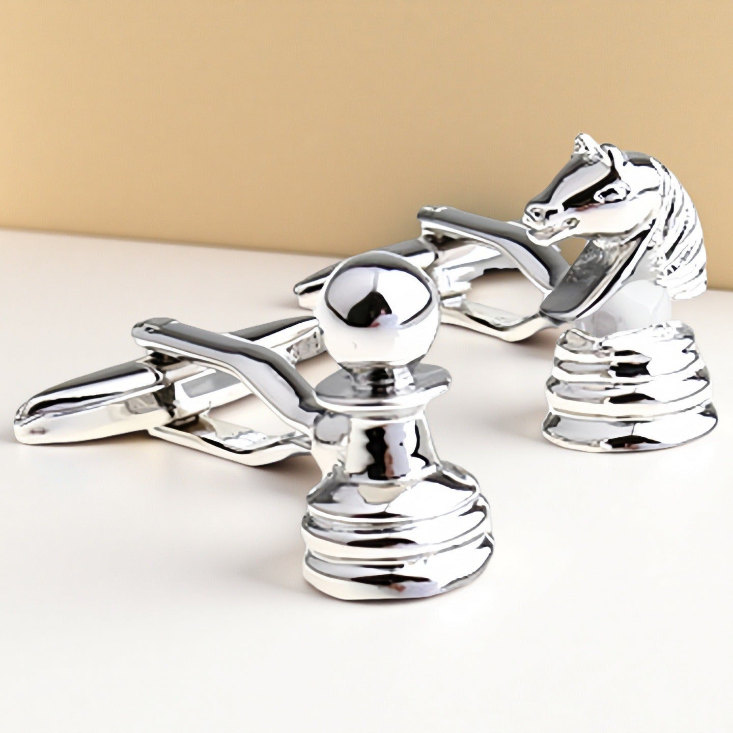 King and Queen Chess Cufflinks