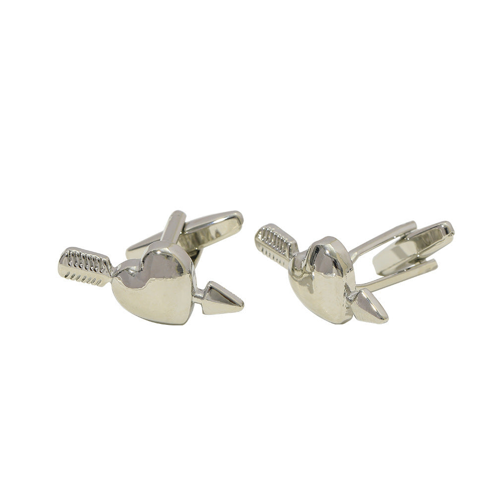 Silver Heart Cufflinks