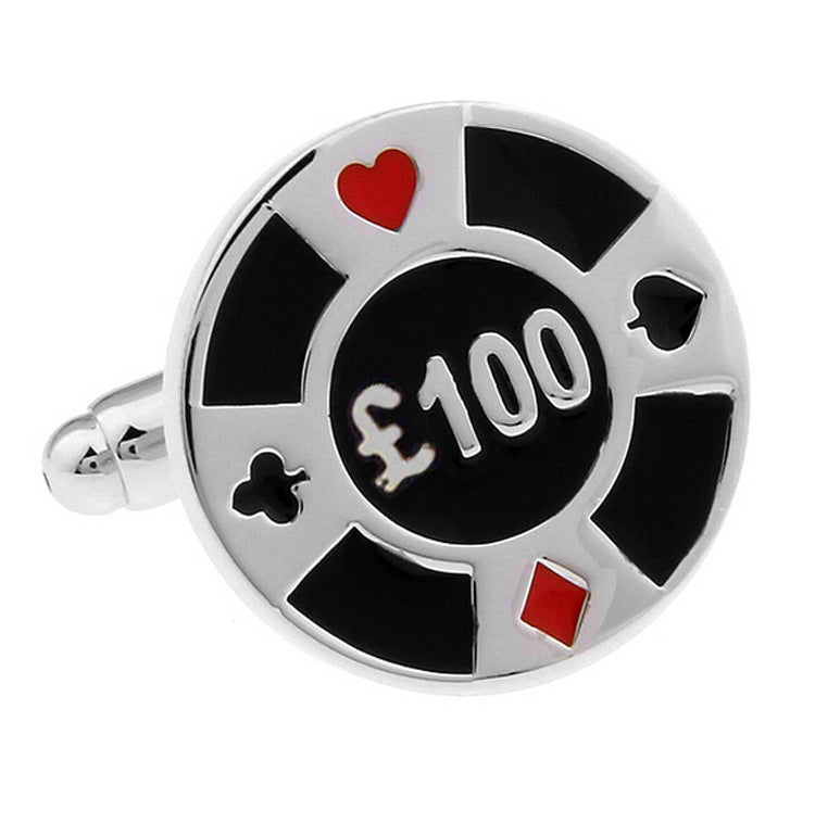 Poker Chip Cufflinks