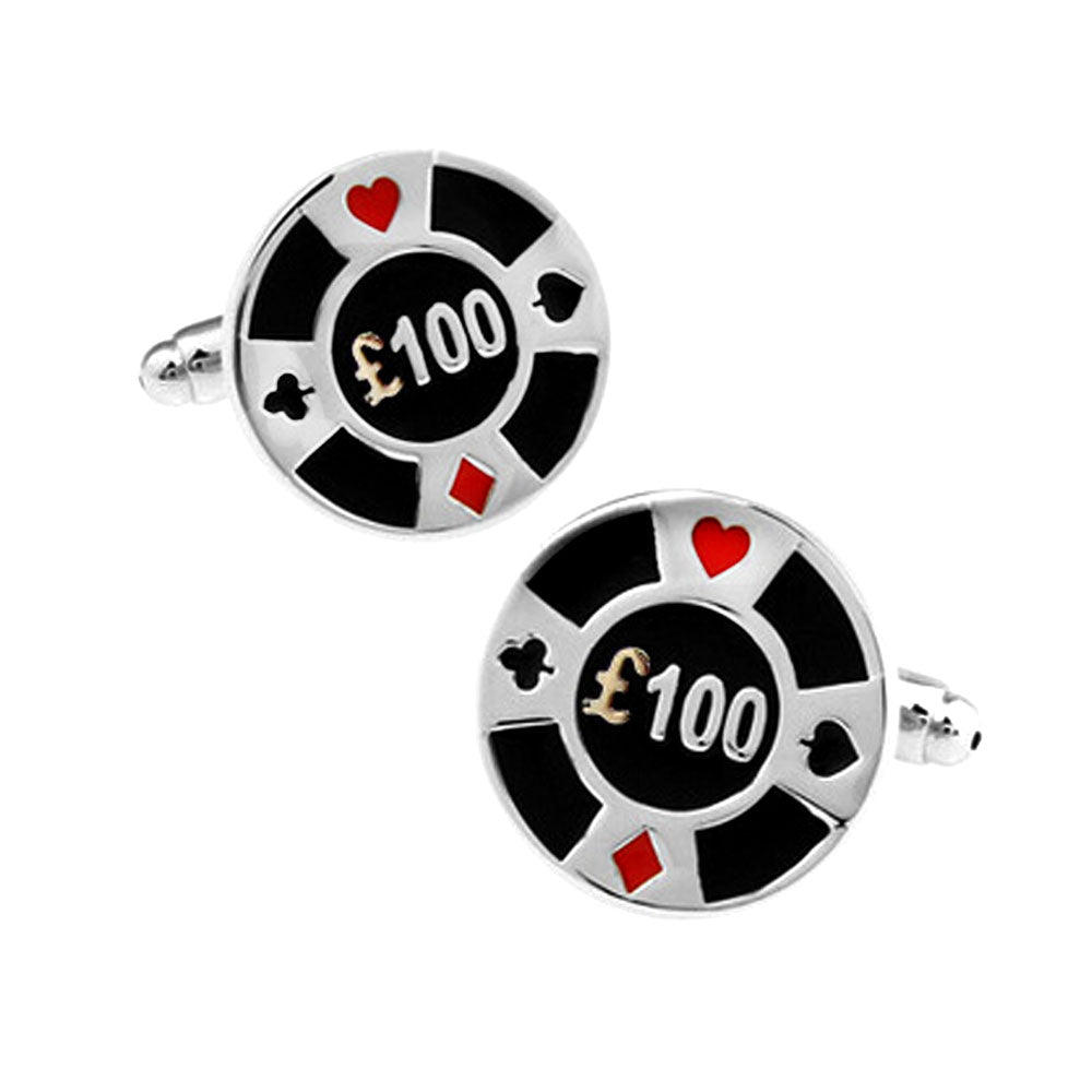 Poker Chip Cufflinks