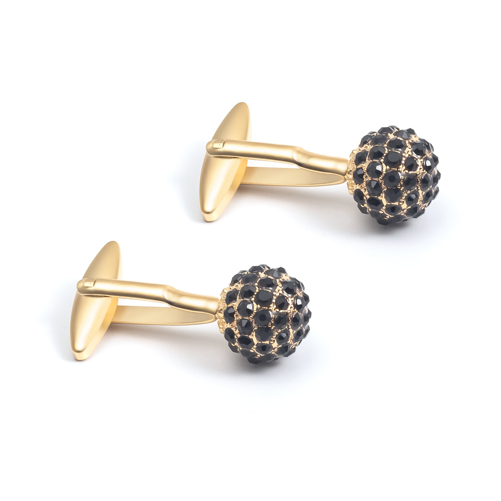 Gold Boulders with Black Diamonds