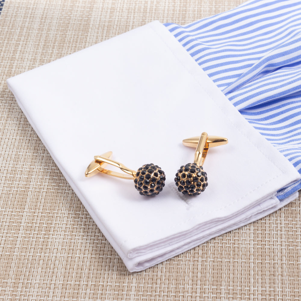 Gold Boulders with Black Diamonds