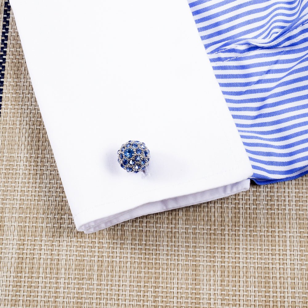 Silver Boulders with Blue Diamonds