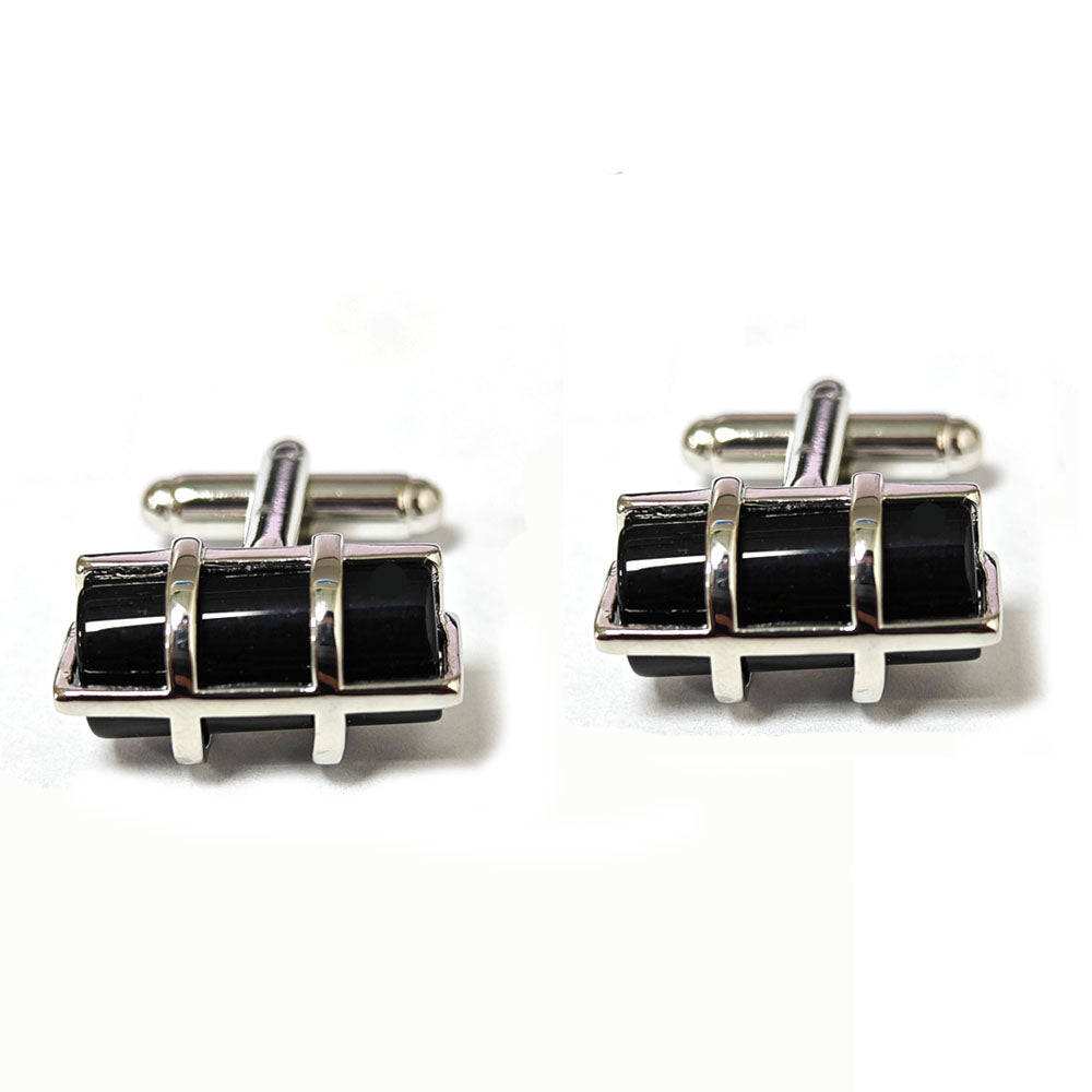 Black Stone Cufflinks