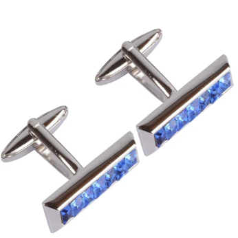 Blue Crystal Cufflinks