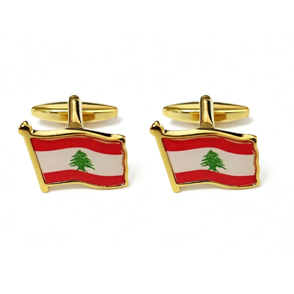 Gold Lebanese Cufflinks