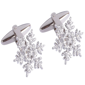 Snowflake Crystal Cufflinks